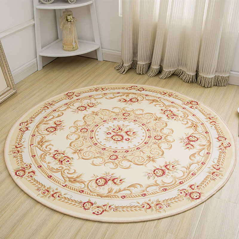 Commercial Printing Online - Tapis rond imprimé de style européen,