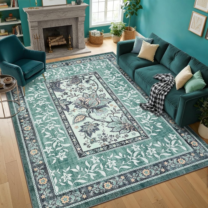 Tapis rétro à imprimé végétal  - Commercial Printing Online avis et prix